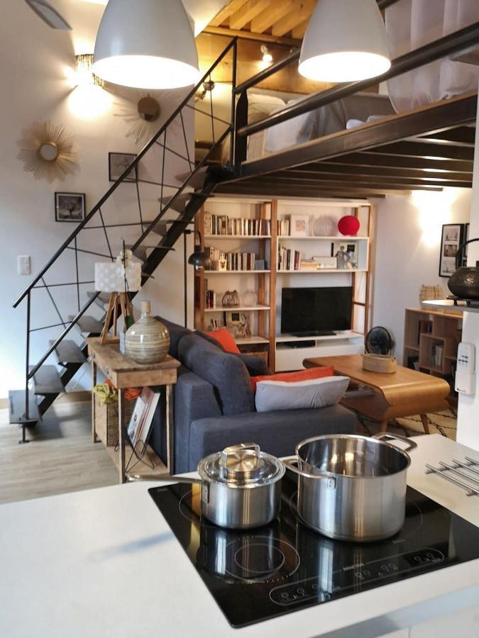 Authentic Loft With Mezzanine & Exposed Stones Heart Of Lyon Apartment Luaran gambar
