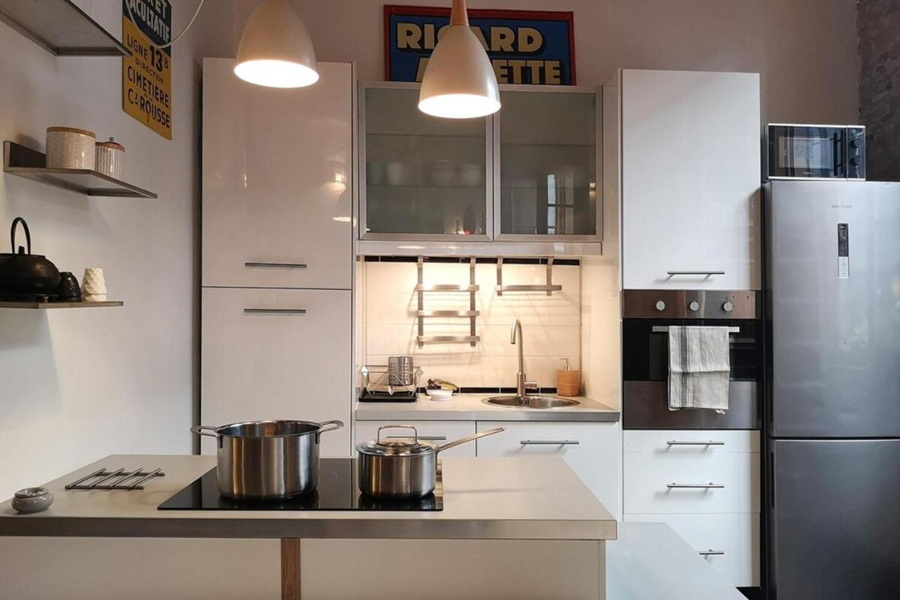 Authentic Loft With Mezzanine & Exposed Stones Heart Of Lyon Apartment Luaran gambar