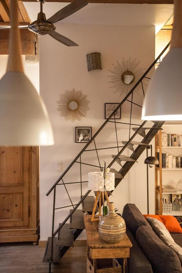 Authentic Loft With Mezzanine & Exposed Stones Heart Of Lyon Apartment Luaran gambar